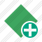 Rhombus Green Add Icon