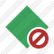 Rhombus Green Block Icon