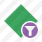 Rhombus Green Filter Icon