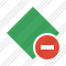 Rhombus Green Stop Icon