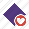 Rhombus Purple Favorites Icon