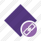 Rhombus Purple Link Icon