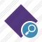 Rhombus Purple Search Icon