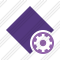 Rhombus Purple Settings Icon