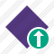 Rhombus Purple Upload Icon