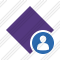 Rhombus Purple User Icon