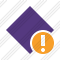 Rhombus Purple Warning Icon