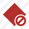 Rhombus Red Block Icon