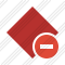 Rhombus Red Stop Icon