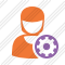 User Woman 2 Settings Icon