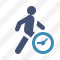 Walking Clock Icon