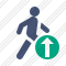 Walking Upload Icon