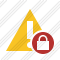 Warning Lock Icon