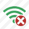 Icône Wi Fi Green Cancel