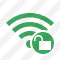 Icône Wi Fi Green Unlock