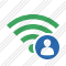 Wi Fi Green User Icon