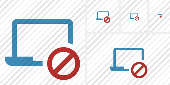 Laptop Block Symbol