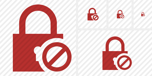 Lock Block Icon Lock Block Icon