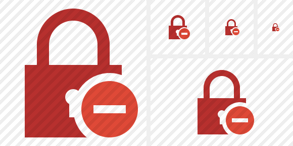 Lock Stop Icon Lock Stop Icon