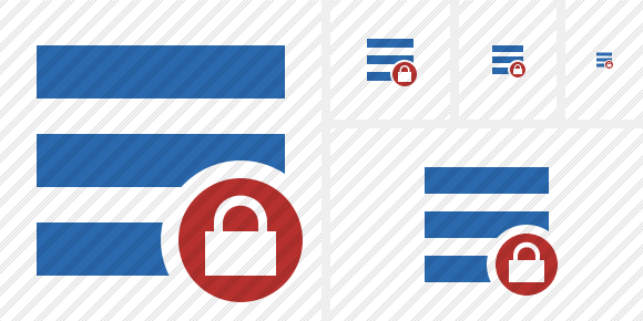 Menu Lock Icon Menu Lock Icon