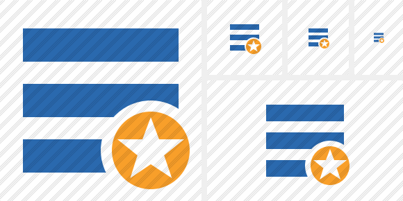 Menu Star Icon Menu Star Icon