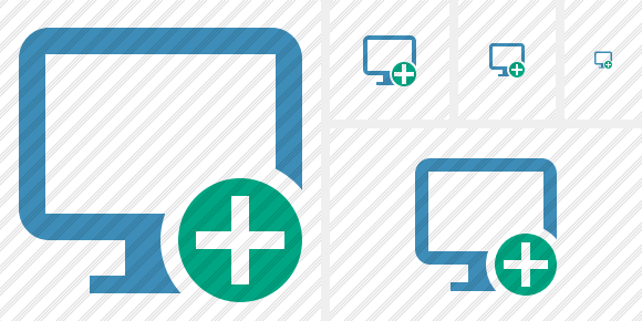 Monitor Add Icon Monitor Add Icon