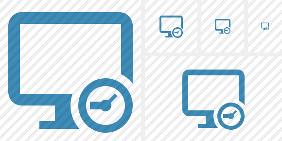 Monitor Clock Icon Monitor Clock Icon