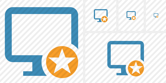 Monitor Star Icon Monitor Star Icon