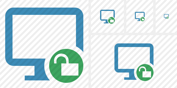 Monitor Unlock Icon Monitor Unlock Icon