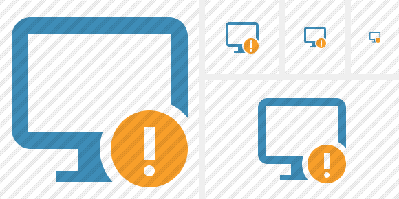 Monitor Warning Icon Monitor Warning Icon