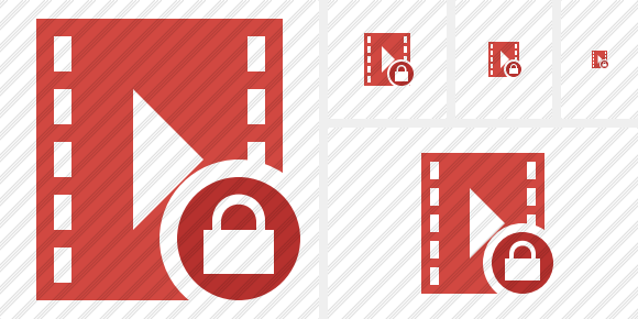 Icône Movie Lock Icône Movie Lock