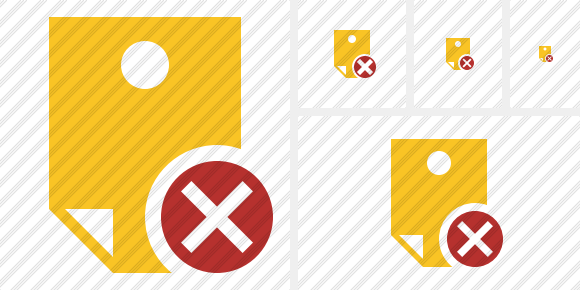 Note Cancel Icon Note Cancel Icon