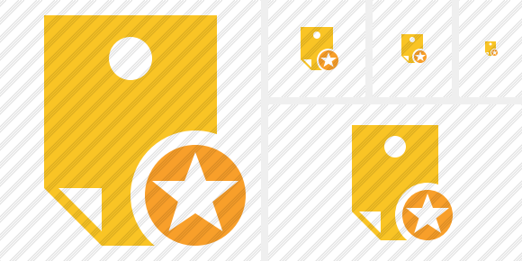 Note Star Icon Note Star Icon