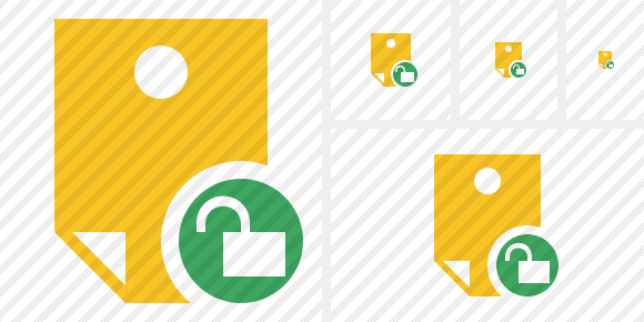 Note Unlock Icon Note Unlock Icon