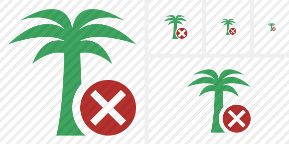 Palmtree Cancel Symbol