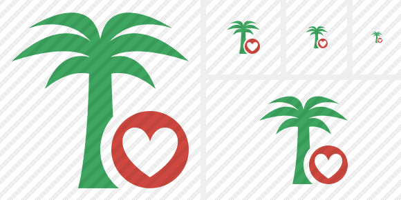 Palmtree Favorites Icon Palmtree Favorites Icon