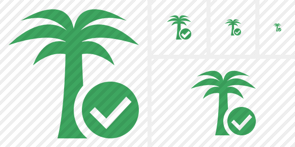Palmtree Ok Icon Palmtree Ok Icon