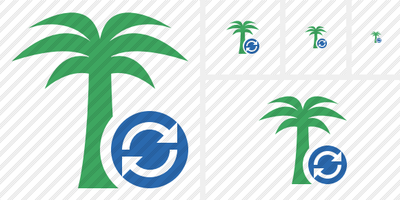Palmtree Refresh Icon Palmtree Refresh Icon