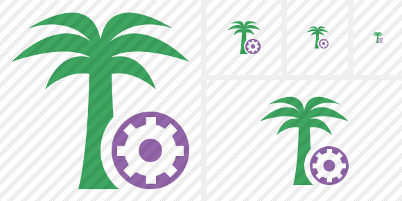 Palmtree Settings Symbol