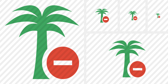 Palmtree Stop Icon Palmtree Stop Icon