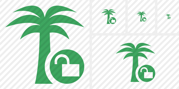 Palmtree Unlock Icon Palmtree Unlock Icon