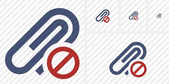 Paperclip Block Icon Paperclip Block Icon