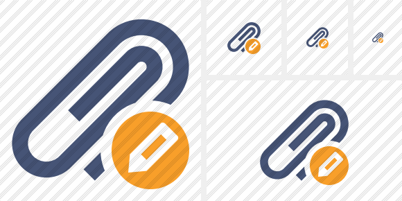 Paperclip Edit Icon Paperclip Edit Icon