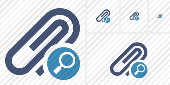Paperclip Search Icon Paperclip Search Icon