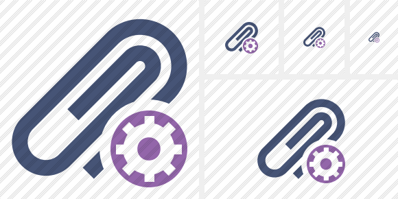 Paperclip Settings Icon Paperclip Settings Icon
