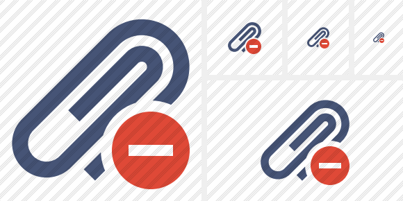 Paperclip Stop Icon Paperclip Stop Icon