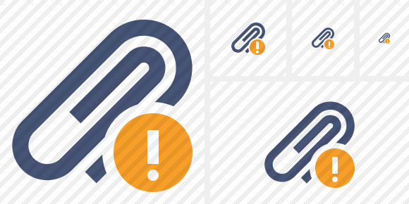 Paperclip Warning Icon Paperclip Warning Icon