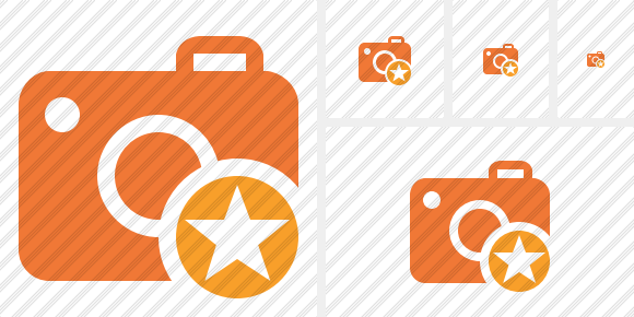 Photocamera Star Symbol Photocamera Star Symbol