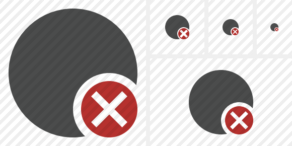Point Dark Cancel Icon Point Dark Cancel Icon
