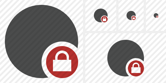 Point Dark Lock Icon Point Dark Lock Icon